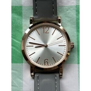FMD Rose Gold Tone Gray Band Women’s Quartz Watch